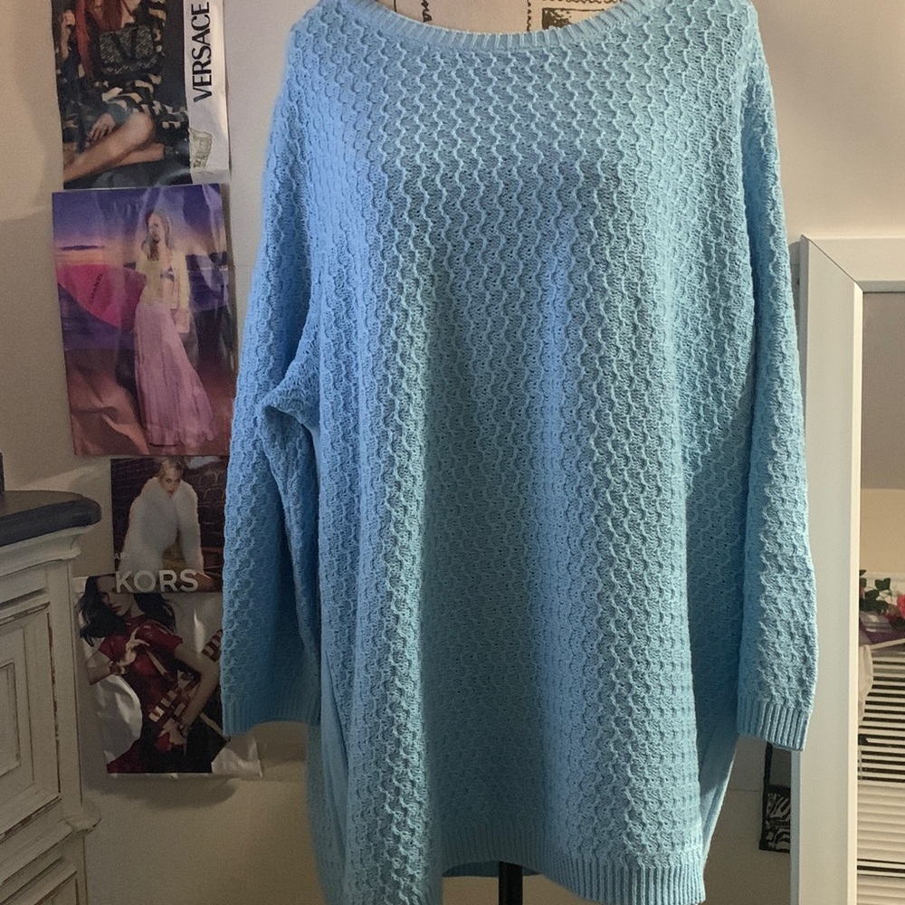 Coft&Barrow Light Blue Textured Sweater